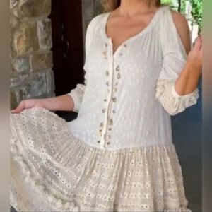 NJ Couture Handmade Boho Midi Oversized Dress